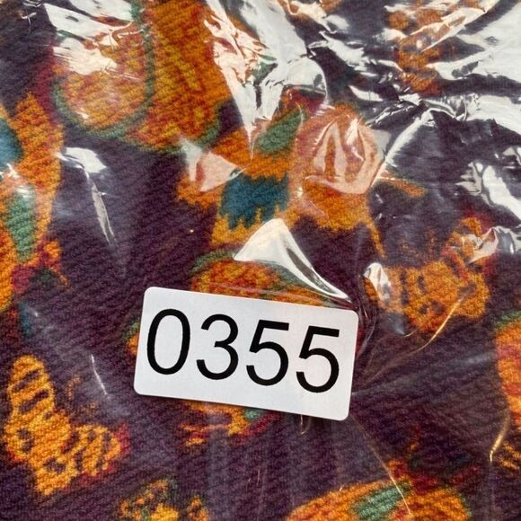 0355 LulaRoe Cassie Pencil Skirt Autumn Fall Colors Butterfly Print Size L - Picture 4 of 4